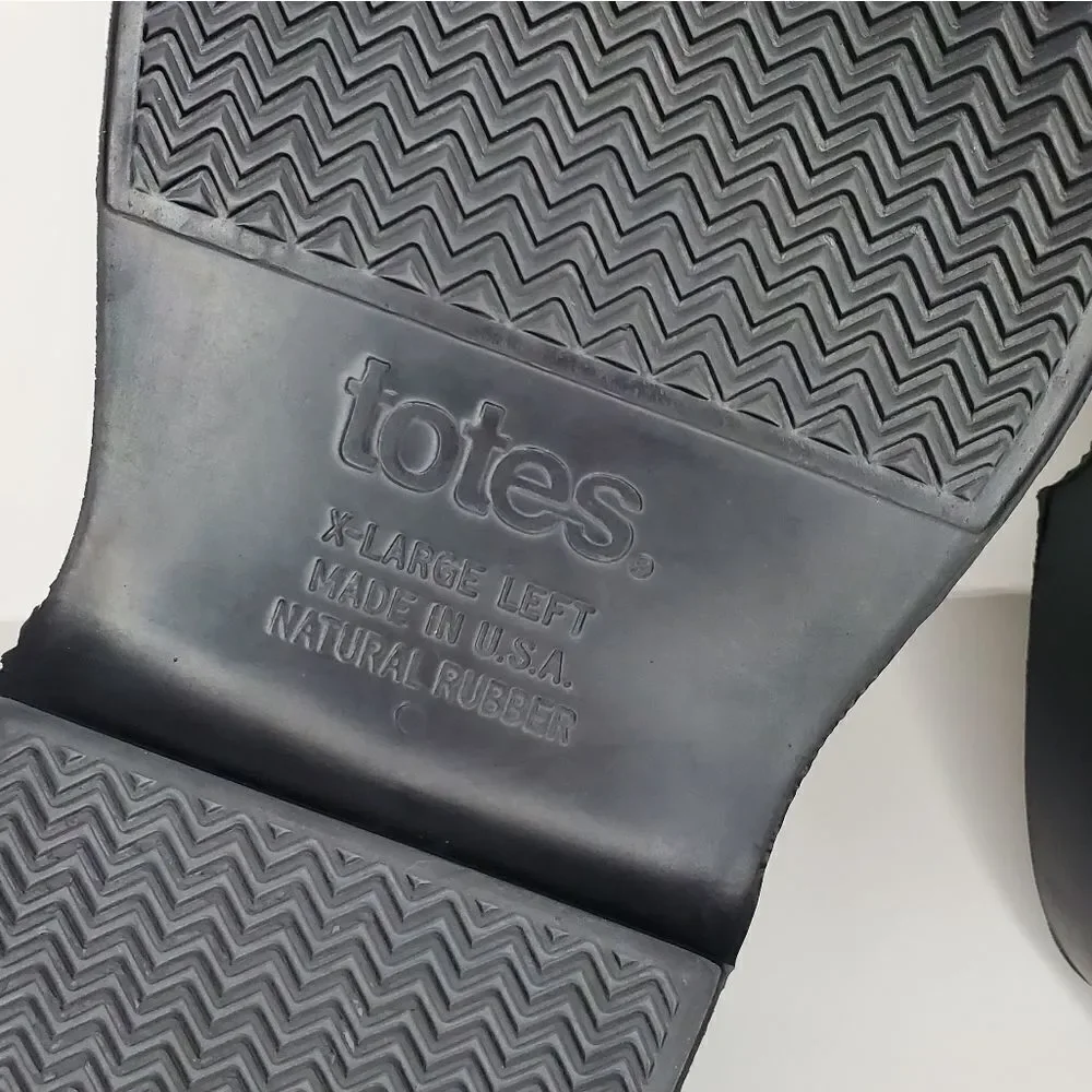 Totes Men's natural Rubber Rain Shoes Covers